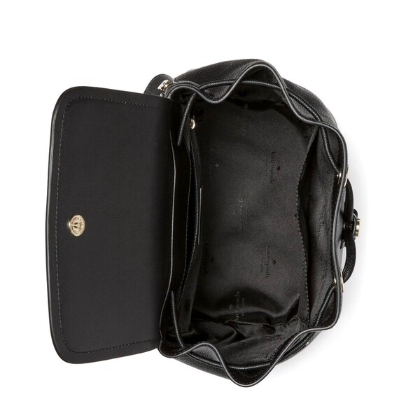 New Kate Spade Rosie Medium Flap Backpack Black - Picture 3 of 5